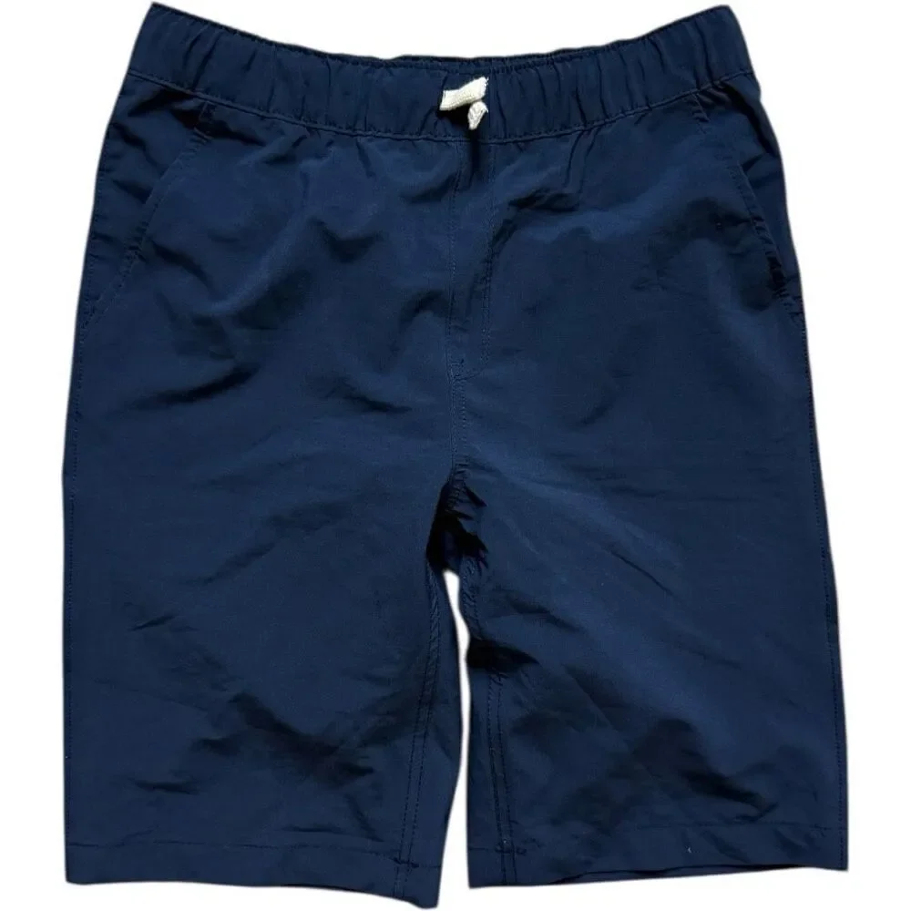 Youth Boys The Childrens Place Navy Drawstring Chino Pull-On Shorts - Sz 16